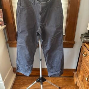 Duluth Trading Co. Men's Charcoal Straight-Leg Chinos